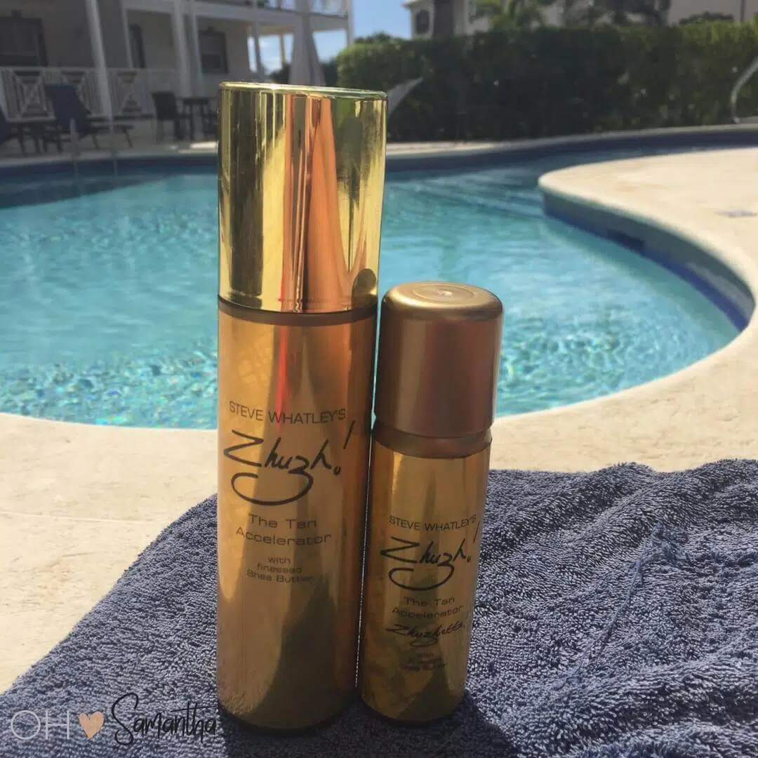 zhuzh 2 I get obsessive about my tanning routine so adding Zhuzh Tan Accelerator to the products I use was a great choice to help accelerate my tan