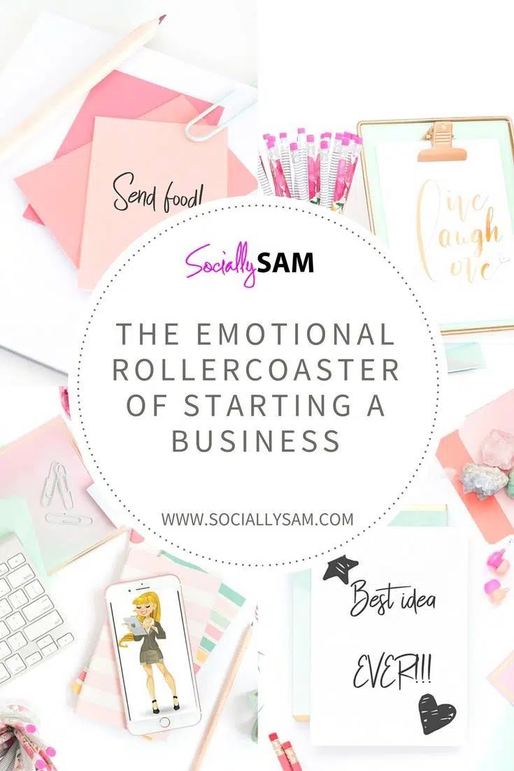 People think that starting your own business is the path to everlasting happiness. It's really just a big emotional rollercoaster