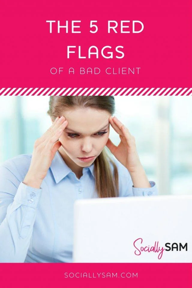 Bad Client PIN If you’ve been in business for long enough chances are you’ve had at least one bad client. Here's how to spot them and not work with them!