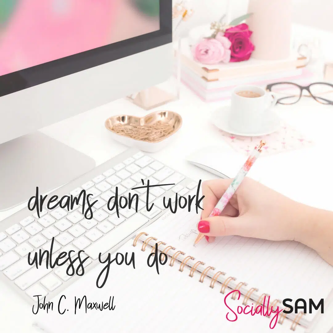 dreams dont work SS INSTA (1) Are you setting clear goals or just casually wishing for things and giving up when they don't happen quickly? Learn to set clear goals like a ninja to achieve them