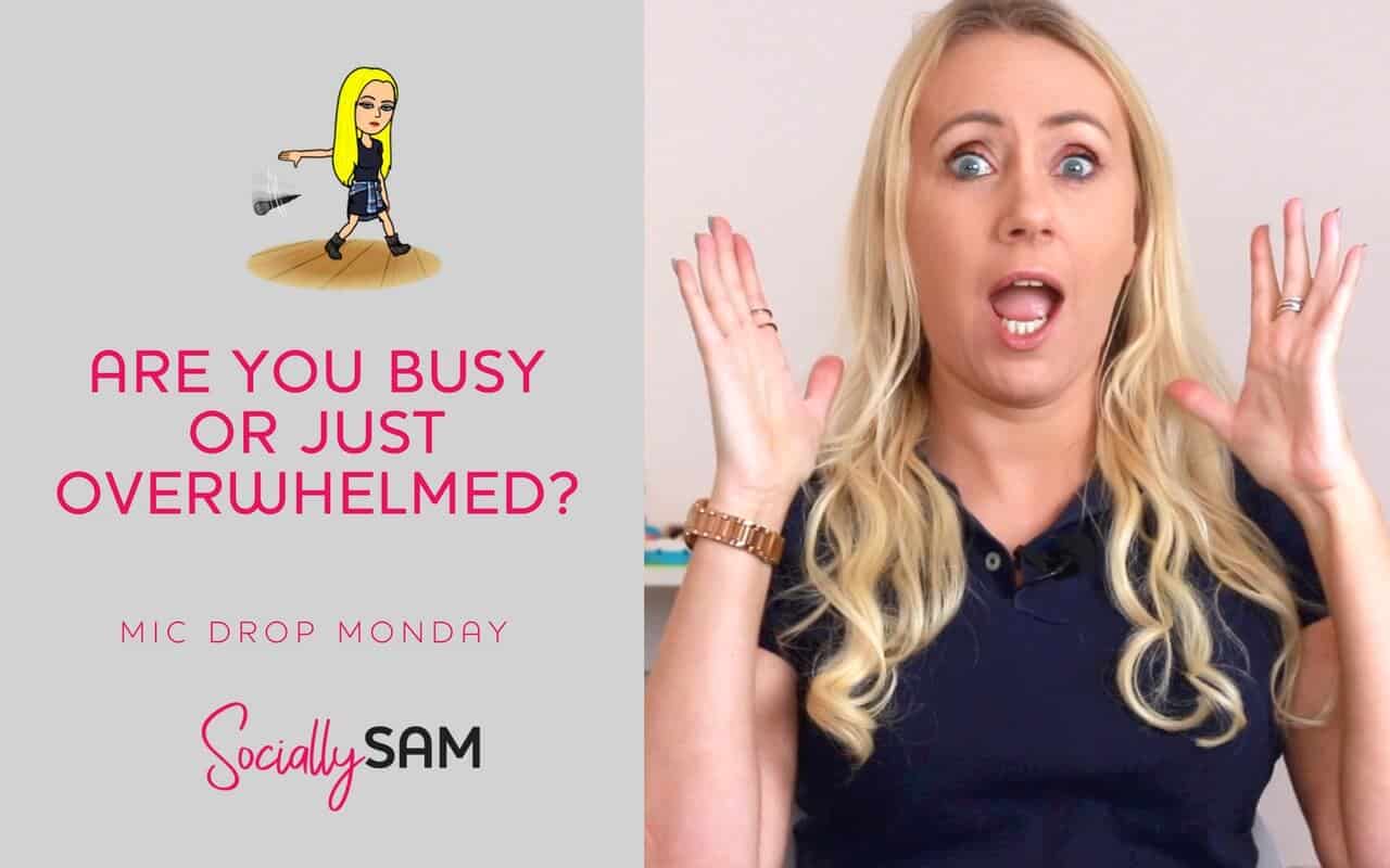 Everyone is always busy. But are they really? Are you really busy? Or are you just overwhelmed? Maybe just a bit unproductive with your time?