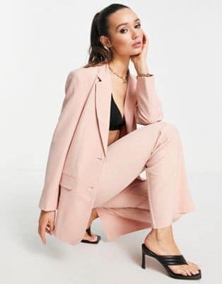 shop with me march 2022 - ASOS DESIGN mix & match slim boy blazer in blush